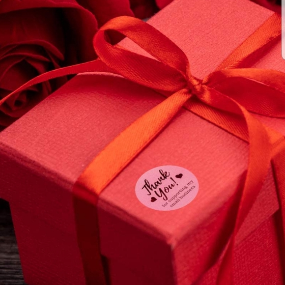 C... 100 ct 1.5" Lavender Thank you Stickers - Picture 3 of 9